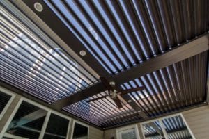 Louvered Roof Home Extension