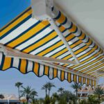 yellow, blue and white retractable Awnings?
