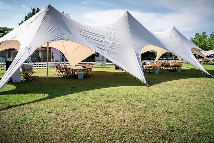 white tent for rent